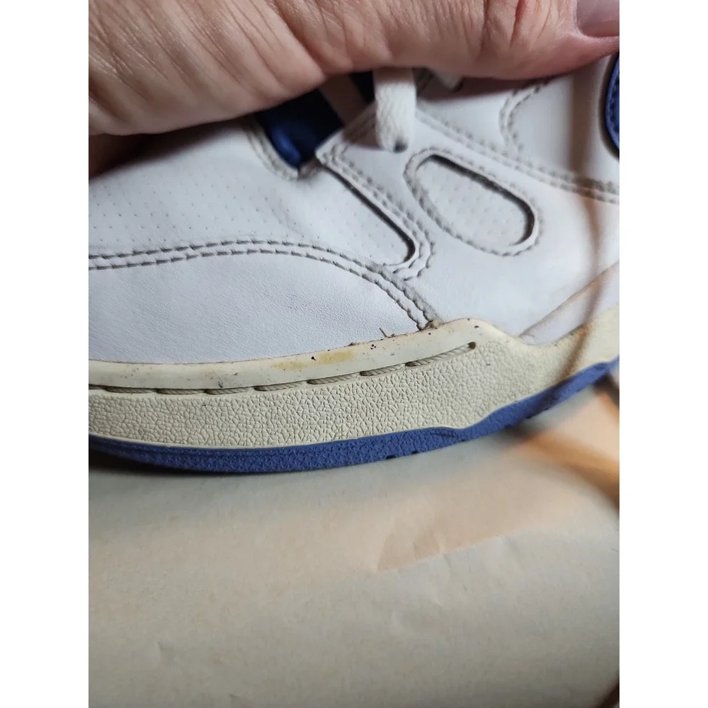 Nike Full Force Low Men's Sneakers White/Royal Blue & Black, Size 8.5